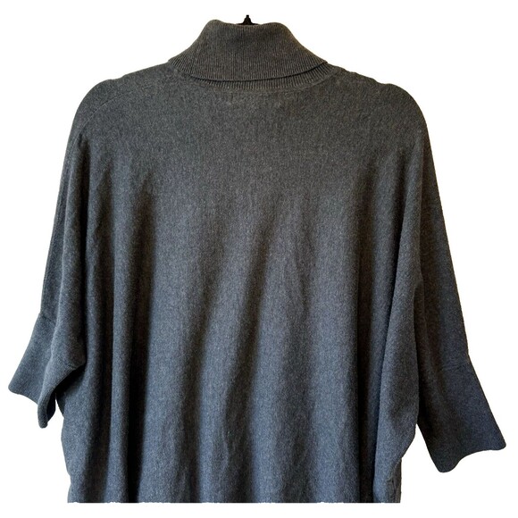 MICHAEL Michael Kors Sweater Turtleneck Medium Y2K Oversized Dolman Cotton Blend - Picture 4 of 12